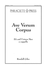 Ave Verum Corpus SAB choral sheet music cover